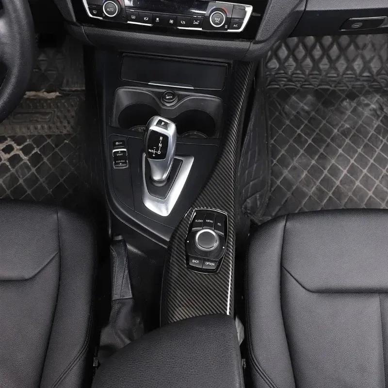 For BMW 1 2 Series F20 F21 F22 F23 116I 2012-18 ABS Carbon Fiber Car Multimedia Button Panel Trim Cover Interior Car Accessories