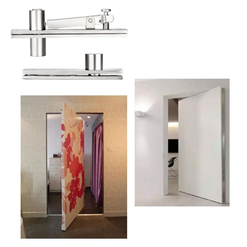 Invisible  Hinges 360 Degree Pivots Designs Concealed Door Hinges Adjustable Pivots Hinges  Simple Installation for Secret Door 