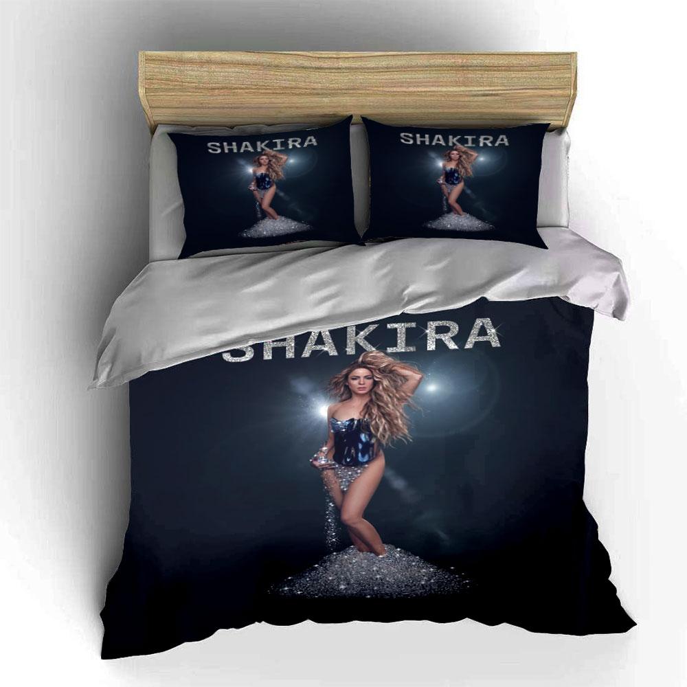 Shakira Glitter Bedding Set Bedding Duvet Cover Set Duvet Cover Pillowcases (1*Duvet Cover 2*Pillowcases, without duvet insert)