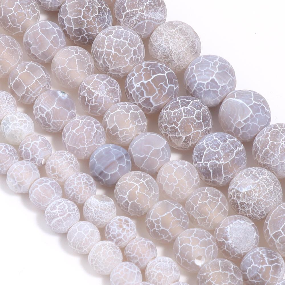 Natural Weathered Agate Stone Beads 6/8/10mm Color Loose Beads Spaced Beads for Jewelry Making Accessories DIY Bracelet Necklace