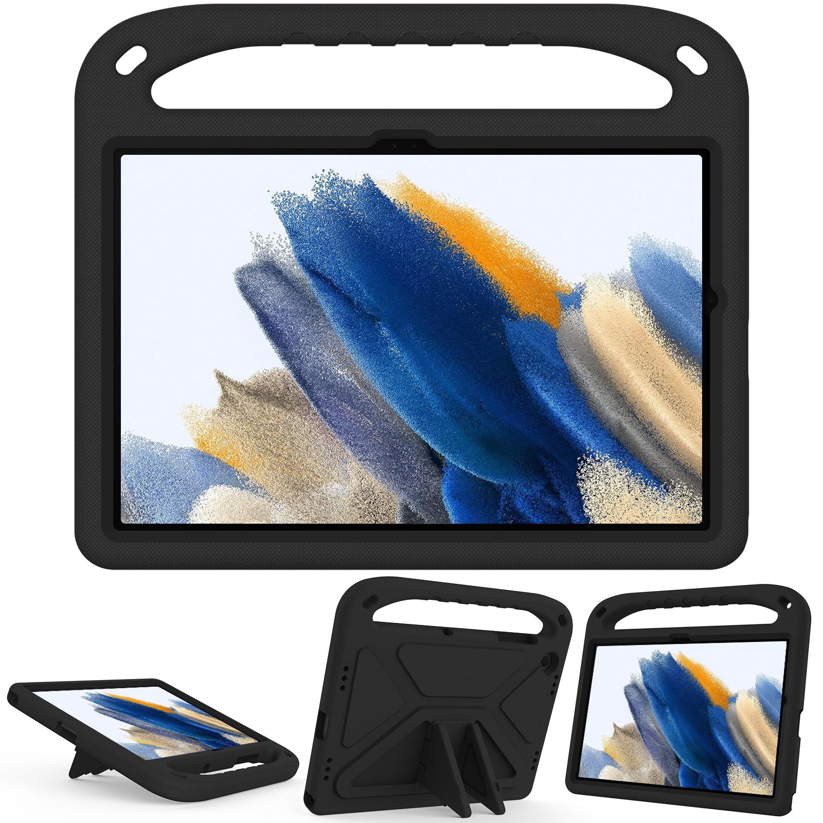 

For Samsung Galaxy Tab A9+ Case Handle Design EVA Tablet Cover with Kickstand Purple