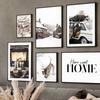Winter Warm Home Pine Tree Deer Tiger Owl Nordic Posters And Prints Wall Art Canvas Painting Wall Pictures For Living Room Decor