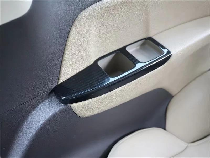 Fit For Honda Odyssey 2015 2016 2017 2018 19 Carbon Fiber Style Interior Trim Accessories Rear Seat Water Cup Panel ABS Sticker