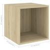 5 Piece TV Cabinet Set Sonoma Oak Effect Particle Board