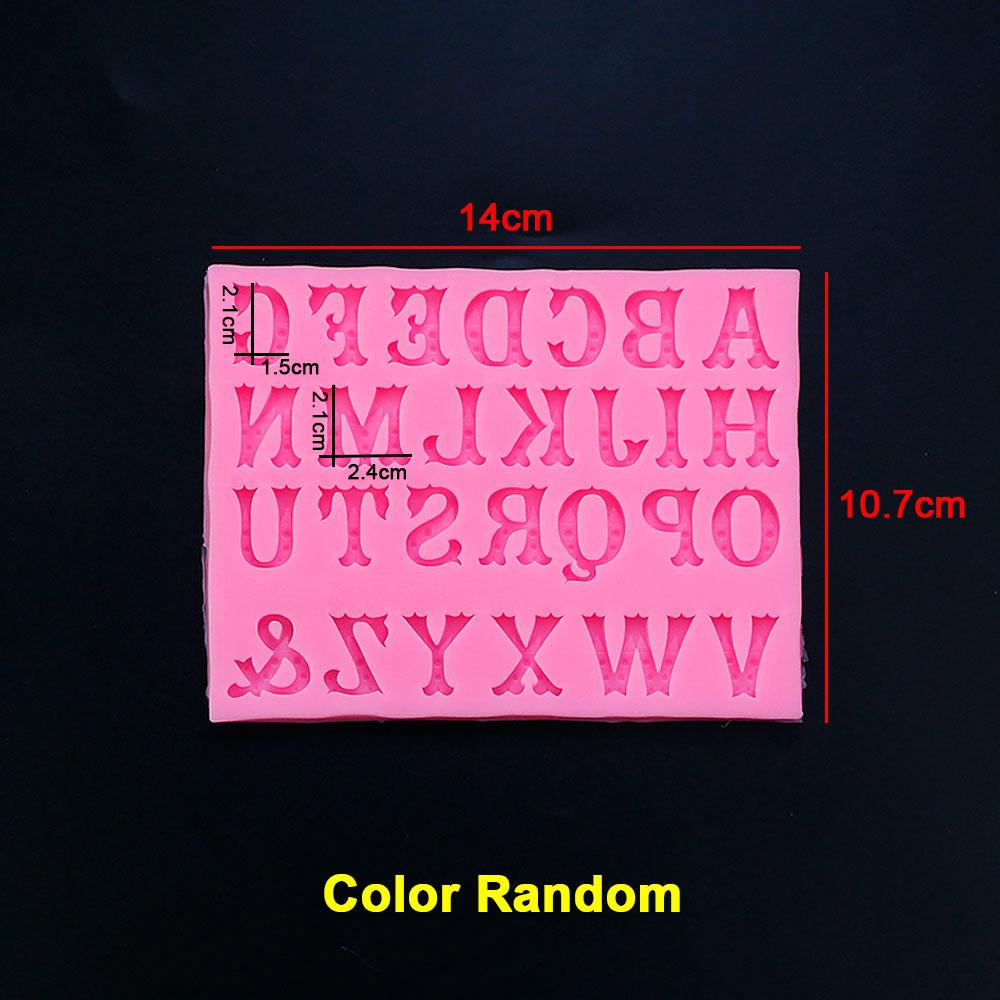 Silicone World 3D Letter Number Silicone Mold Cake Flipping Sugar Chocolate Cake Mold Baking Tools Alphanumeric Resin Molds