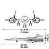 Blocos de Construção Não Tóxicos 1775 Peças Caça Sr71 Blackbird Kit Técnico Moc Modelo de Aeronave Militar Presente Para Adultos Crianças Volta às Aulas
