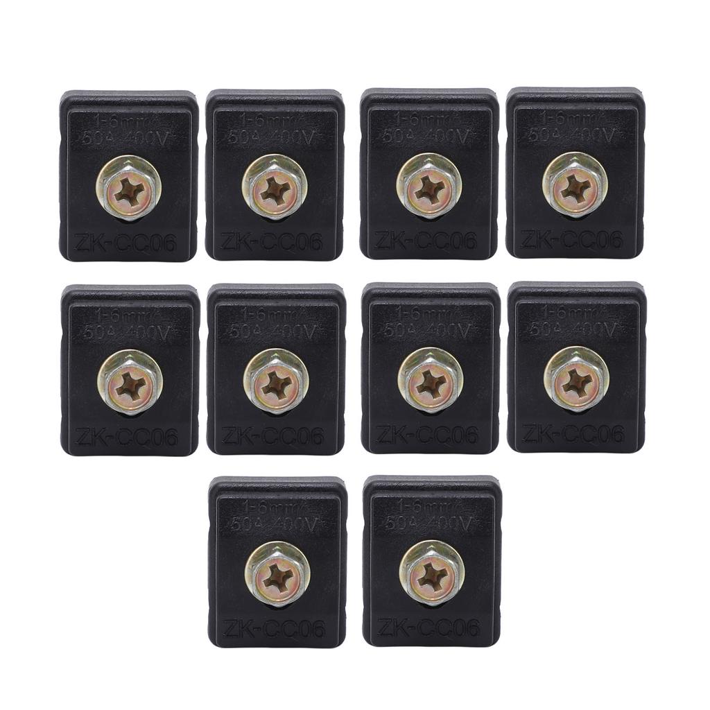 10pcs Wire Splitter Connector Break Free 50A 400V 1‑6mm² High Power Fast Insulation Piercing Clamp for Wiring