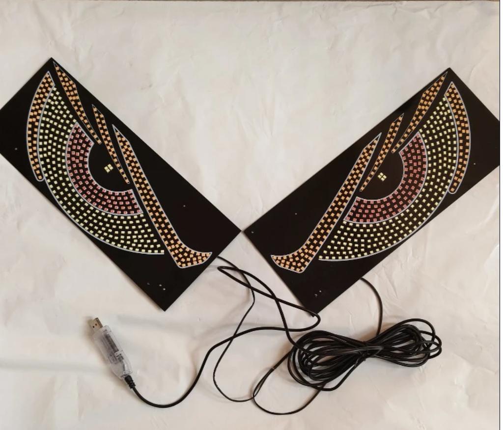 Automobil Teufelsauge LED Dekolicht Windschutzscheibe Flexibler Spaß Anzeigebildschirm Automobil Allgemeine Atmosphärenlicht Dekoration