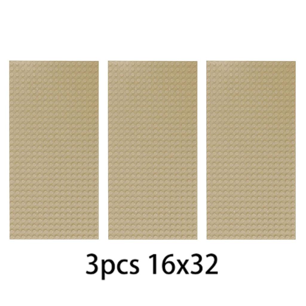 3PCS Bricks Baseplate 32x32 16x32 Dots Plastic Base Plates Compatible MOc BuildingBlock Toys 10 in Classical Multi Color 10 lN