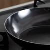 Endo Shoji Commercial-Grade Iron Black Skin Oven-Safe Thick Frying Pan, 40cm, Induction Compatible, Made in Japan, AHL94040