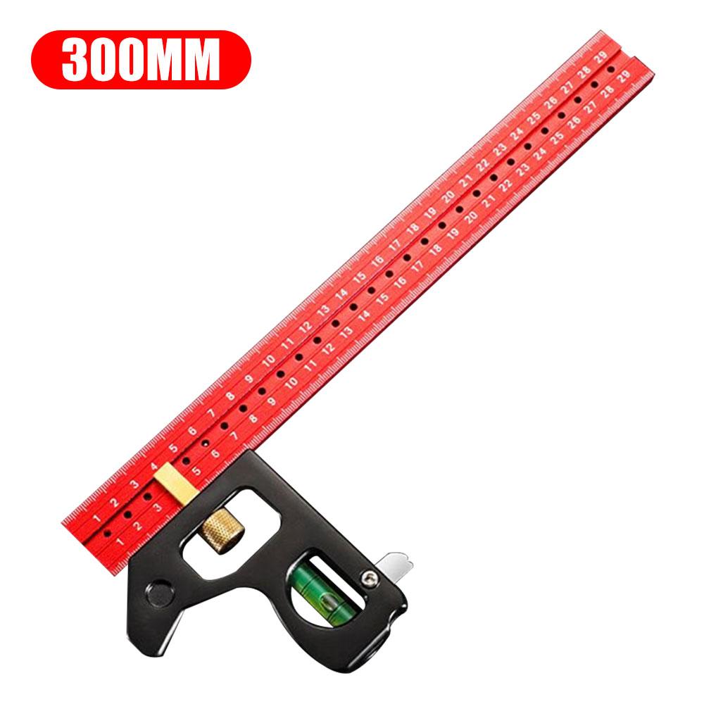

Woodworking Precision Pocket Ruler Metal Slide Ruler T Track Combination Ruler Marking Measuring Tool