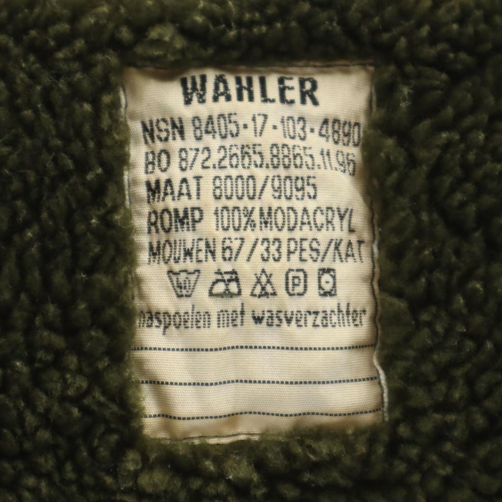 DUTCH ARMY 90s WAHLER old Boa Liner Jacket Olive military Men's Used