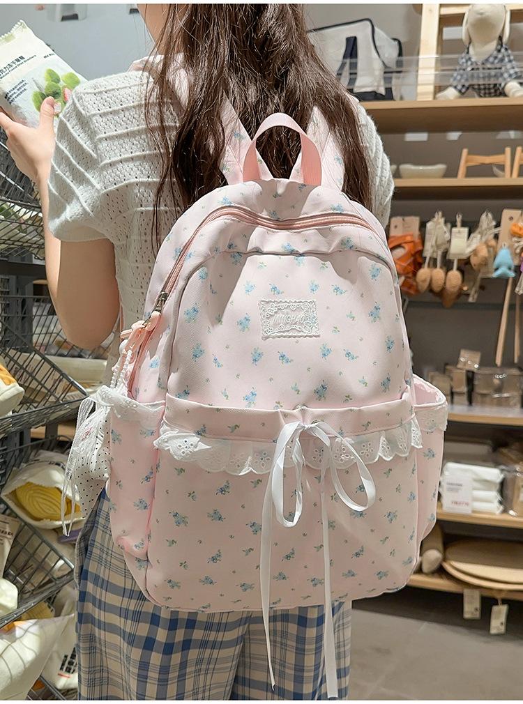 Schultasche neue Schultasche weiblich koreanische Version ins literarischer kleiner frischer Wind Rucksack für Mittelschüler große Kapazität Freizeitrucksack