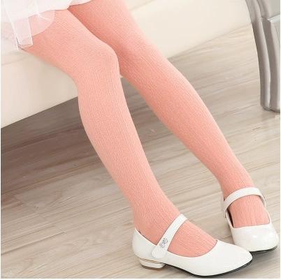 Baby Girls Tights Elastic Waist Elementary School Student Pantyhose Spring Autumn Girls Legging Children's Knitted Pantyhose