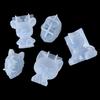 Geometric Bear Silikonová forma Diy Stereo Mirror Form Mousse Ornaments Dekor