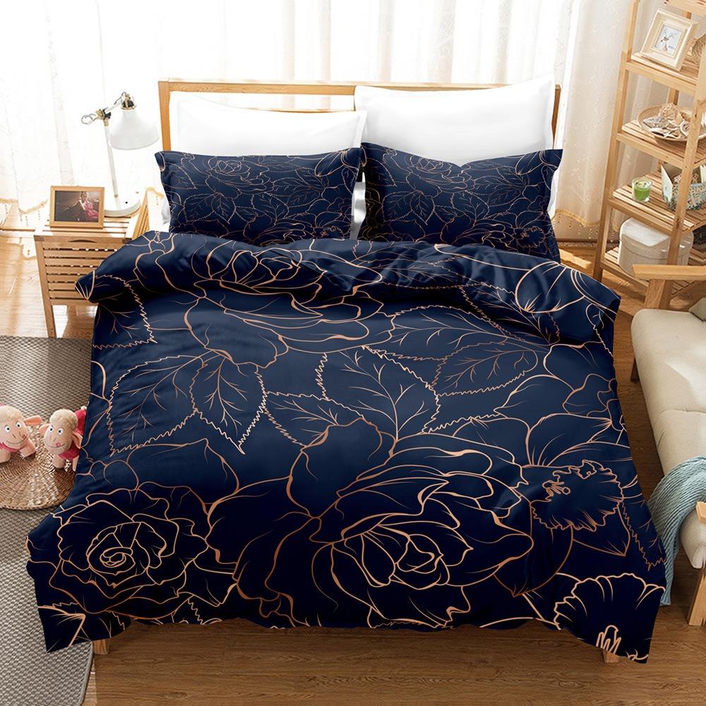 Art Design Bedding Sets Comforter Quilt Bed Cover Duvet Cover Pillow Case 2-3 Pieces Sets Kids Adult Size Home Decoration