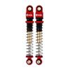 INJORA RC Shocks, 43mm Aluminum Threaded Teleshocks, Scx24 AXI90081 Deadbolts for 1/24 Crawler Cars, 4 Pieces (Red)