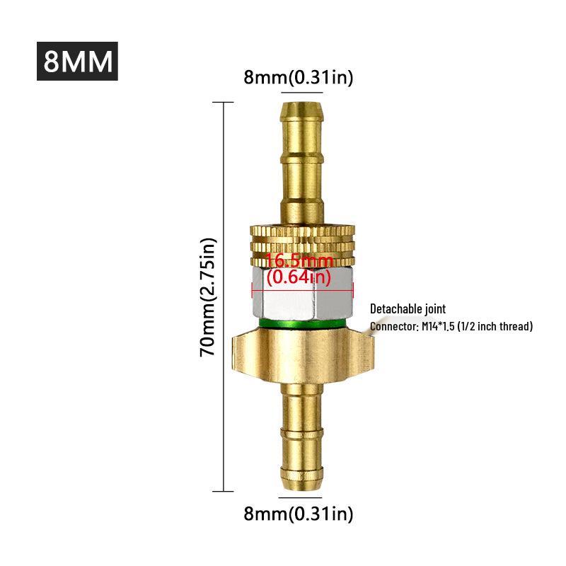 Flexible High-Pressure Brass Joint Connector with M14*1.5 Thread