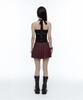 Rough Neck Tartan Check Tweed Skirt Red