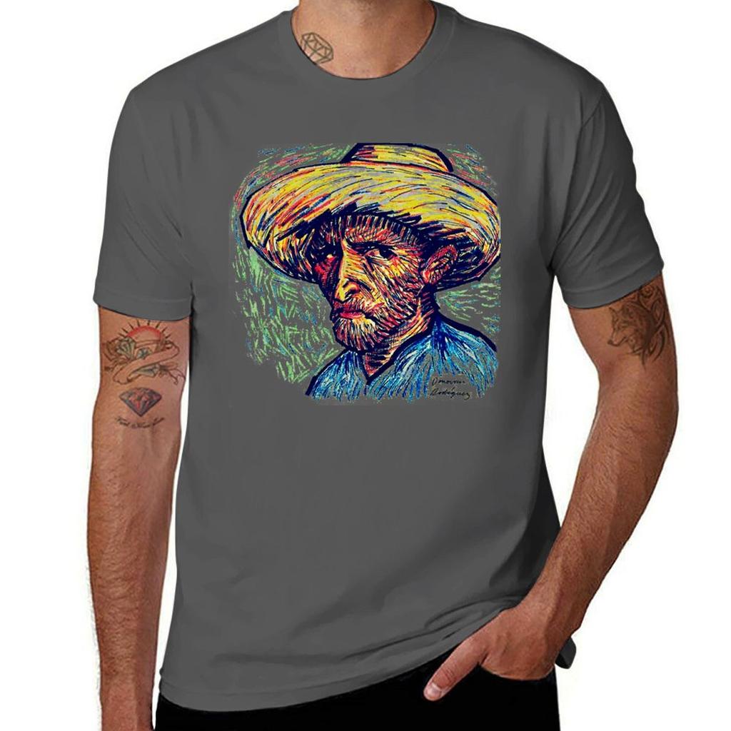 Vincent Portrait TShirt AntiFade Casual Tee Shirt