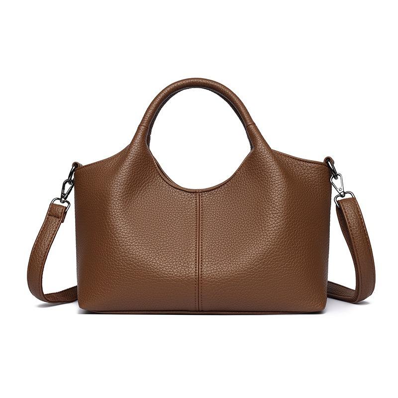 New handbag bag women's fashion light luxury texture large capacity messenger bag soft leather simple temperament shoulder bag