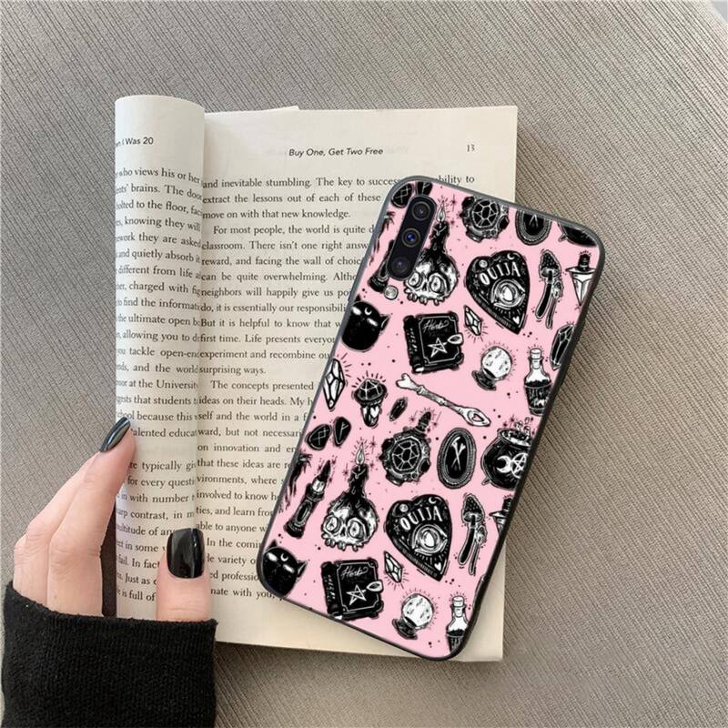 

Чехол для телефона Girly Pastel Witch Goth Witch Cat для Samsung A71 A21 A31 A72 A50 A70 A51 A52 A32 A11 A12 M31 A02 M31