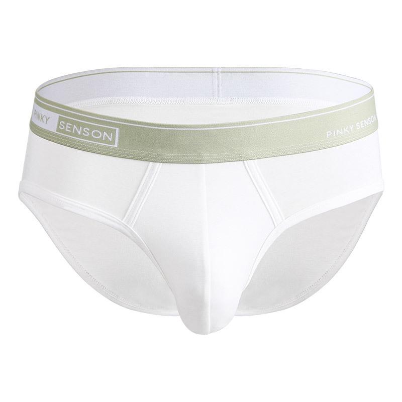 Pinky Senson Men's Mid-Rise Plus Size Modal Briefs - Solid Colors