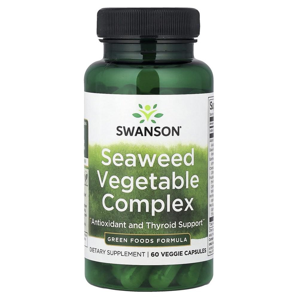 Swanson Seaweed Vegetable Complex 60 Veg Capsules 60 Tablets 6 pcs