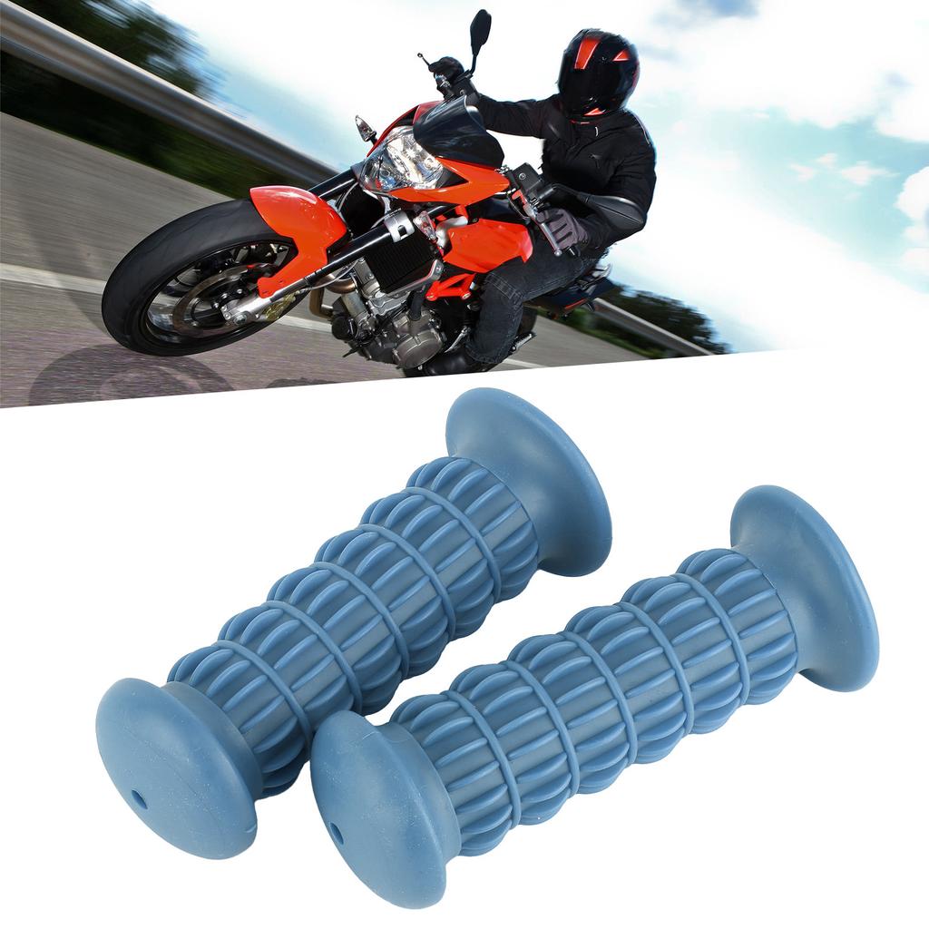 Uniwersalny Gumowy Uchwyt Rękojeści Motocyklowej Kierownica Motocyklowa 25?28mmNiebieski