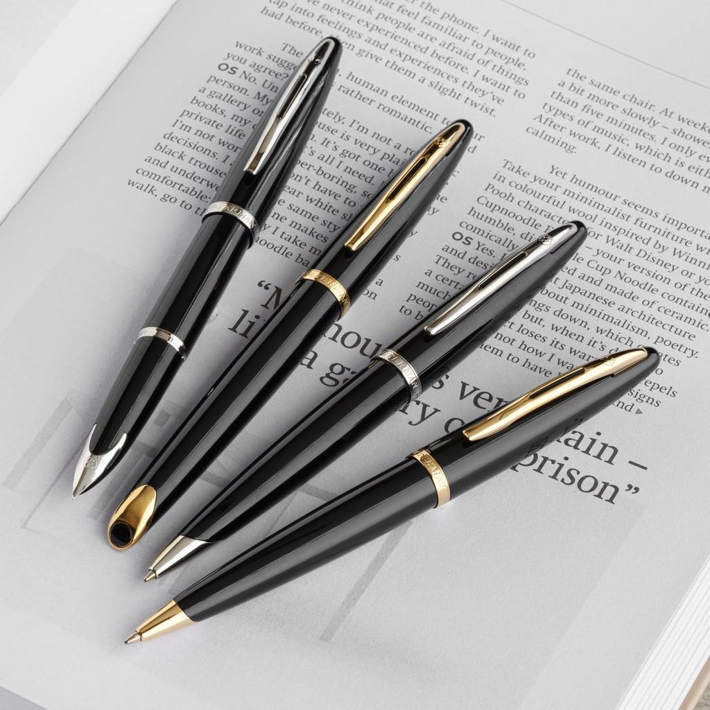 WATERMAN Karen Black Sea ST Ballpoint Medium Gift S0293950 Pen, Nib, Oil-Based, Boxed,