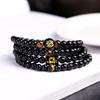 2024 Obsidian twelve zodiac signs six-character mantra bracelet multi-circle tiger eye bracelet men's and women's gift jewelry