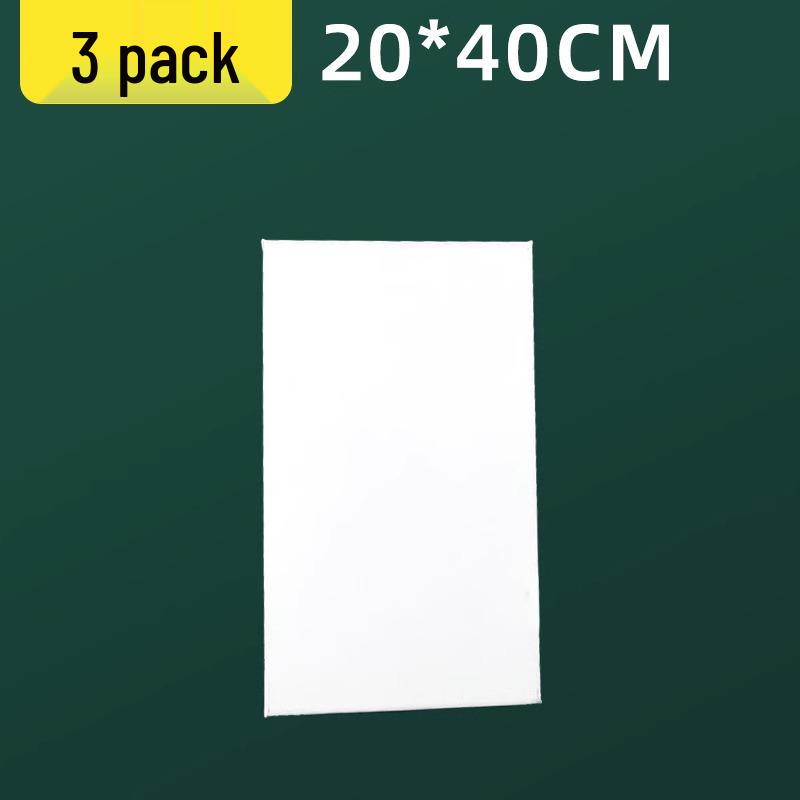 Long Strip Solid Wood Framed Canvas: Rectangle Acrylic Painting On Pure Cotton Linen