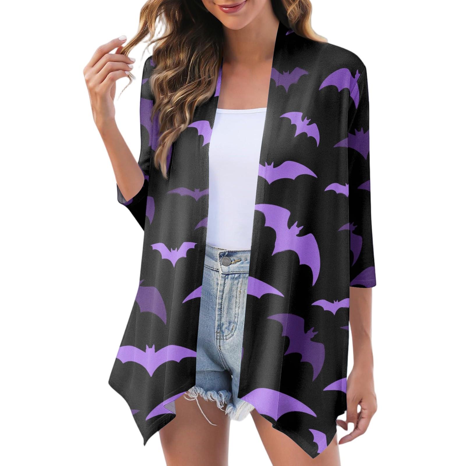 

Женский модный повседневный уютный кардиган-жакет на Хэллоуин M