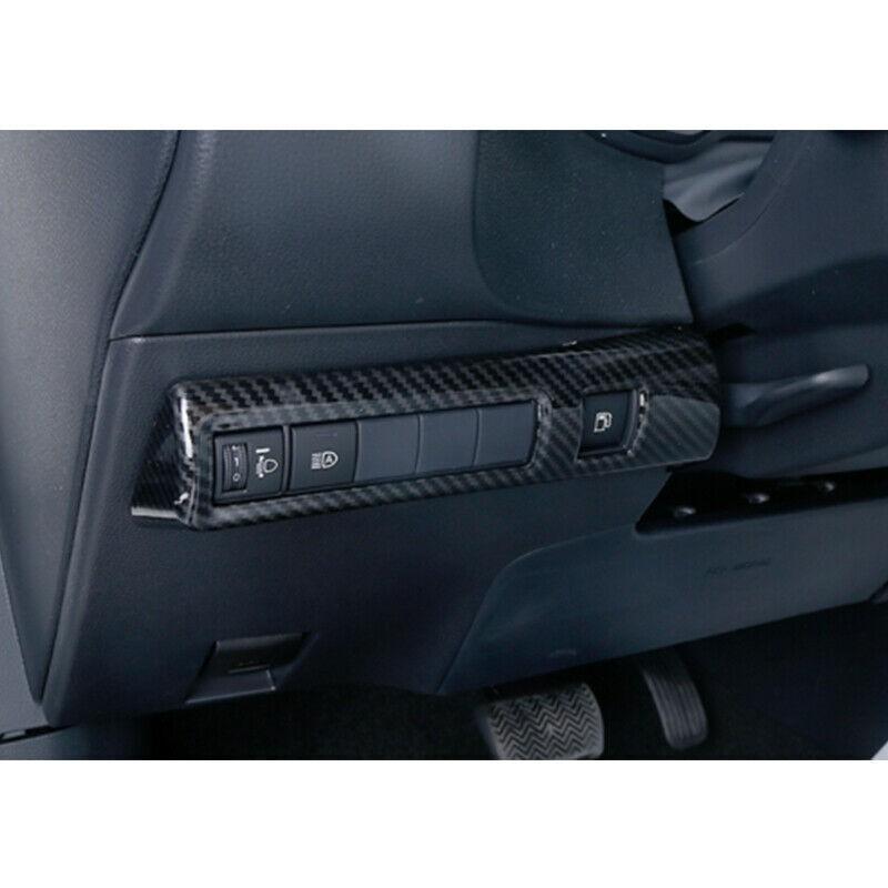 For Toyota Corolla 2019-2024 ABS Carbon Fiber Headlight Adjustment Frame Trim