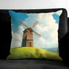 Windmill Fashion Cushion Cover Pillowcase Ultra Soft Skin Friendly Fabric Cloud Like Comfort & Concealed Zipper