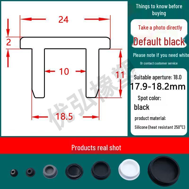 Silicone T-Shape Waterproof Sealing Plug for Round Holes