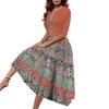 Damenkleid mit floralem Print, Kurzarm-Cardigan und rosa Rosendesign