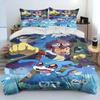 Cartoon Duvet Cover Anime Digimon Adventure Monster Bedding Set Quilt Cover Pillowcase Comforter King Queen Size Boys Adult