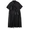 Short Sleeve Plus Size Black Cotton Vintage New In Dresses for Women Casual Loose Long Summer Shirt Dress