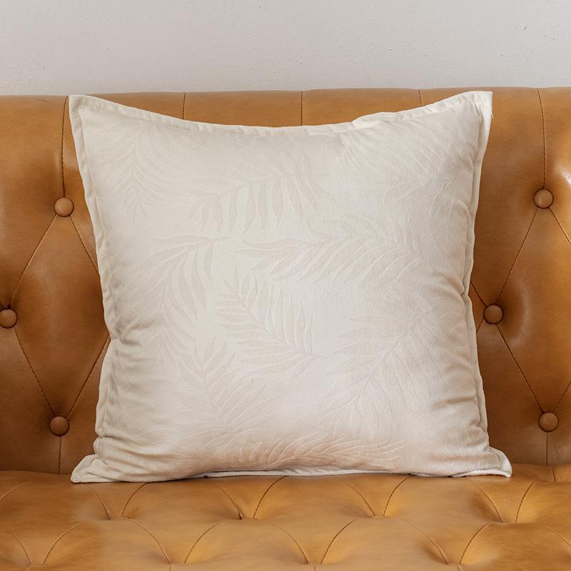 Скандинавский стиль Ins Solid Modern Simple Cushion Резной край Цветочный Гостиная Спальня Диван Весна Осень Нежный Удобный 44 44cm белый 2284₽