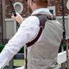 Modische Herren Hosenträger, PU-Leder-Textur, Gothic-Stil Körperformung, Leicht mit Jeans zu kombinieren, Tägliches Essential