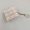 9 Keys Mechanical Switch Fidget Toy Keychain Silent Keyboard Button Stress Relief Toys Bag Pendant Car Key Holder Creative Gifts