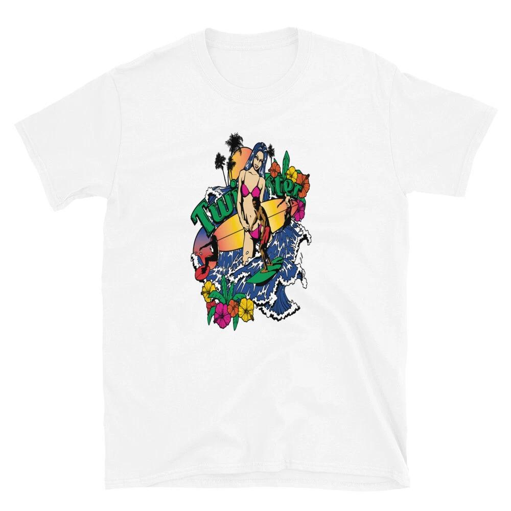 Twister Surfer Mikini Woman Vacation Getaway T-Shirt M