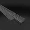 Comb Trough 60X40 Cable Channel With Cover 1M Cable Protector