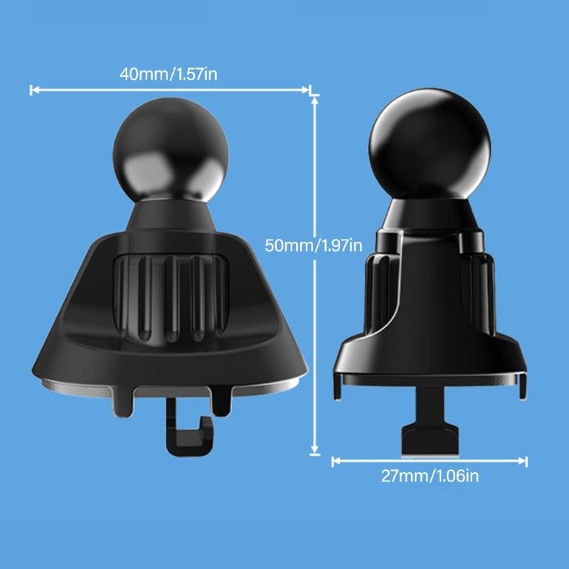 360 Degree Rotatable 17mm Ball Head Joint Mounting Base Suitable For Adjustable Car Dashboard Phone Holder Stand Adapter