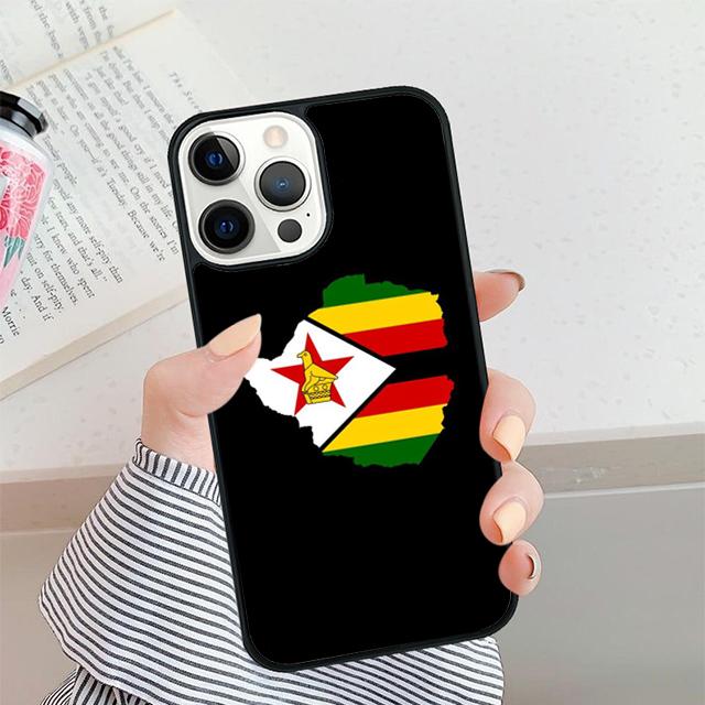 Zimbabwe Flag Passport Flag Map Phone Case For iPhone 17 Air 16 16e 15 14 plus 11 12 13 Pro max Shell Cover coque