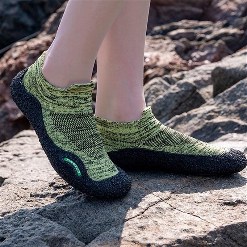 Scarpe da Acqua Unisex a Piedi Nudi, Calzini Aqua Antiscivolo Asciugatura Rapida, Scarpe Traspiranti da Guado Per Spiaggia, Escursionismo, Nuoto, Trekking Fluviale