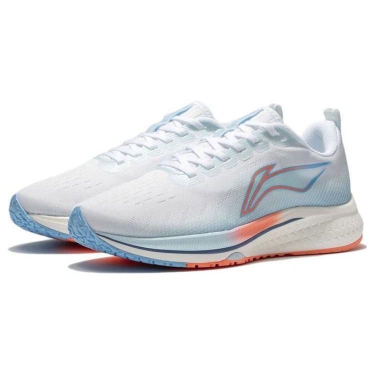 Li Ning Red Rabbit 5 Durable Breathable Low Top Running Shoes Women sneaker White Blue ARMT048-2