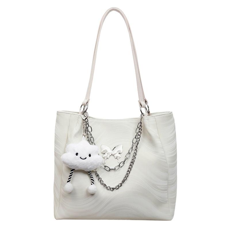 Autumn Tide Simple Fashion Big Bag Shoulder Tote Bag New Shopping Large Capacity Portable Chain Women'S Bag