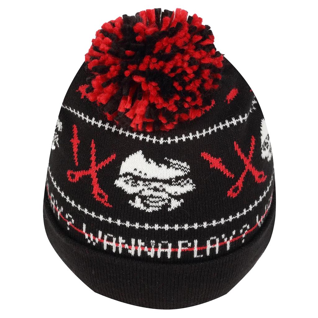 Childs Play Chucky Pom Pom Acrylic Beanie